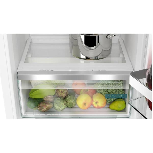 Siemens KI41RADD1 iQ500 Einbaukühlschrank, Nischenhöhe 122,5 cm, 204 L, Flachscharnier, Super Cooling, hyperFresh, weiß