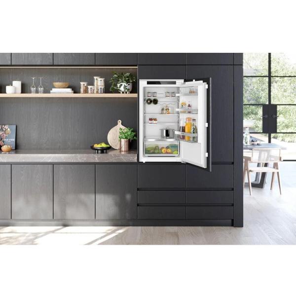 Siemens KI31RADD1 iQ500 Einbaukühlschrank, Nischenhöhe 102,5 cm, 165 L, Flachscharnier, SoftClosing, Super Cooling, hyperFresh, weiß