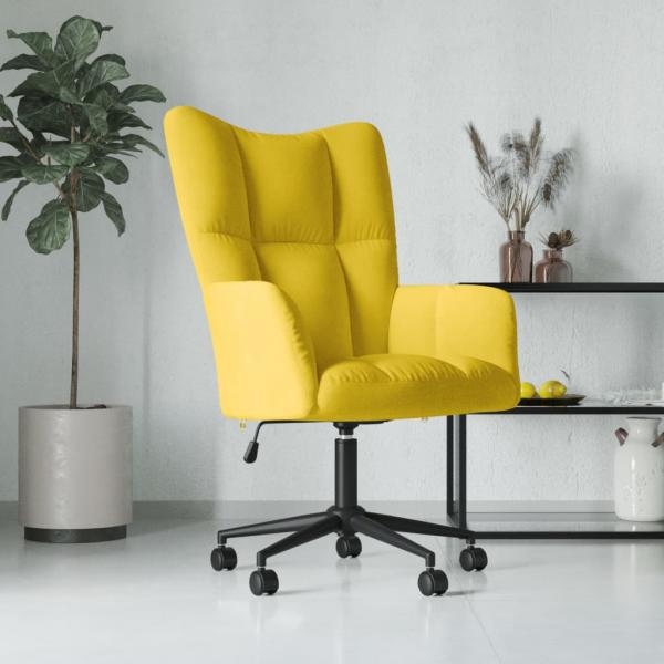 ARDEBO.de - Relaxsessel Senfgelb Samt