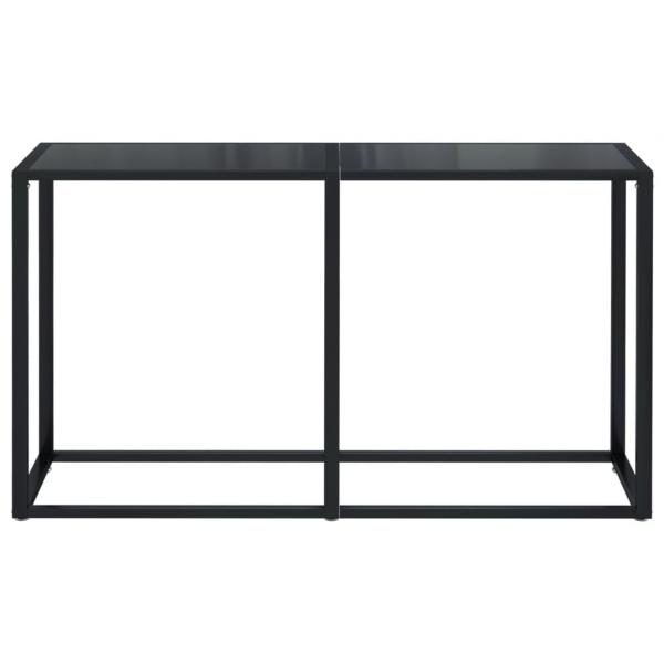 Konsolentisch Schwarz 140x35x75,5 cm Hartglas