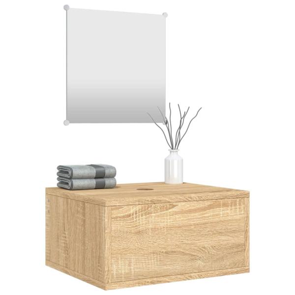   2-tlg. Badmöbel-Set Eichen-Optik Holzwerkstoff