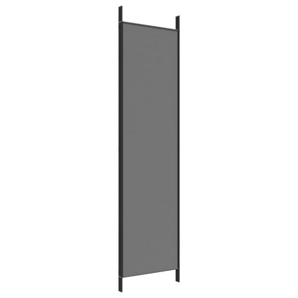 3-tlg. Paravent Anthrazit 150x200 cm Stoff