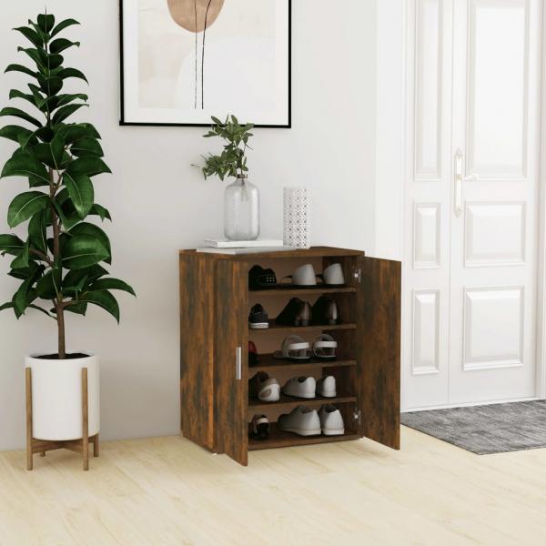 ARDEBO.de - Schuhschrank Räuchereiche 60x35x70 cm Holzwerkstoff