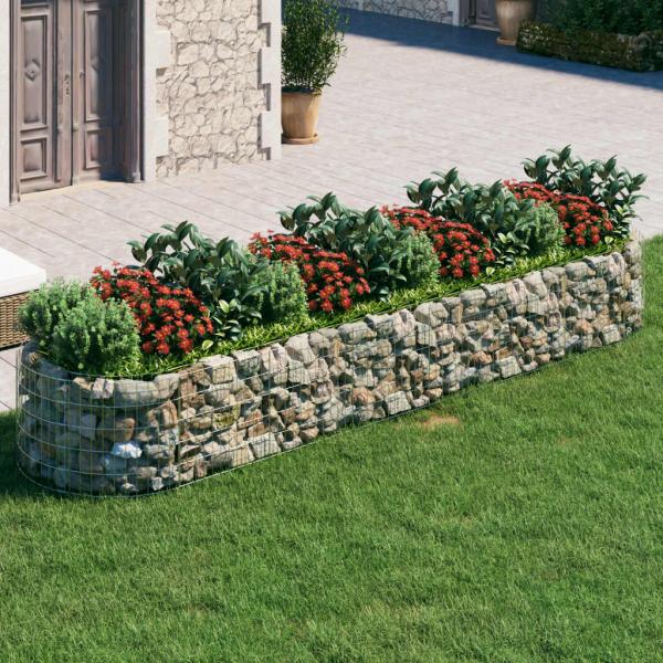 ARDEBO.de - Gabionen-Hochbeet Verzinktes Eisen 400x100x50 cm