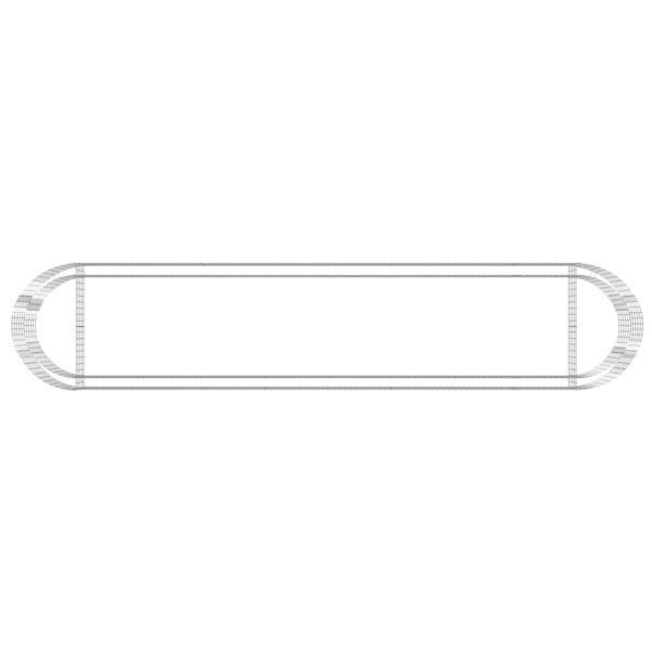 Gabionen-Hochbeet Verzinktes Eisen 500x100x50 cm