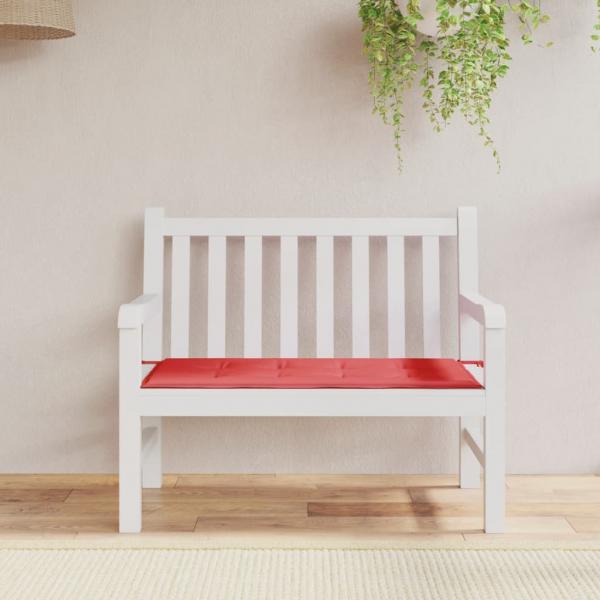 ARDEBO.de - Gartenbank-Auflage Rot 120x50x3 cm Oxford-Gewebe