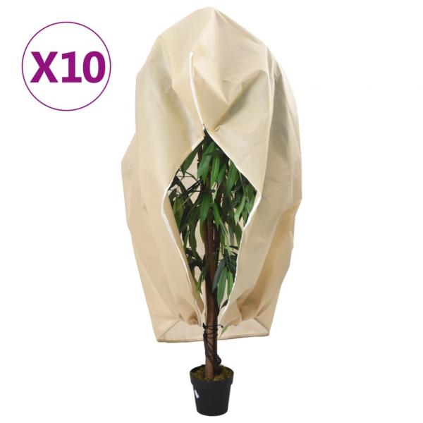 ARDEBO.de - Wintervlies mit Reißverschluss 10 Stk. 70 g/m² 3,93x3 m