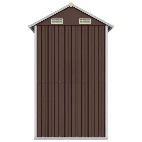 Gerätehaus Braun 192x152,5x237 cm Verzinkter Stahl