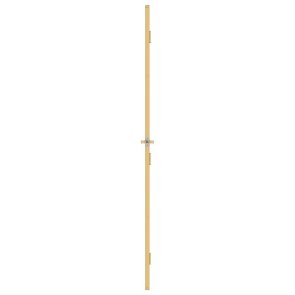 Innentür Schlank Golden 93x201,5 cm Hartglas und Aluminium