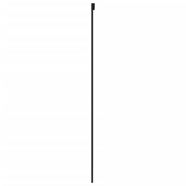 Schiebetür Schwarz 102,5x205 cm Hartglas und Aluminium