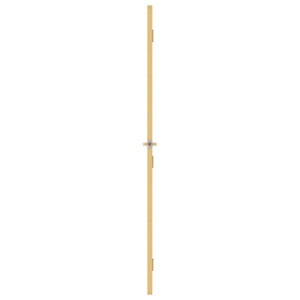 Innentür Schlank Golden 83x201,5 cm Hartglas und Aluminium