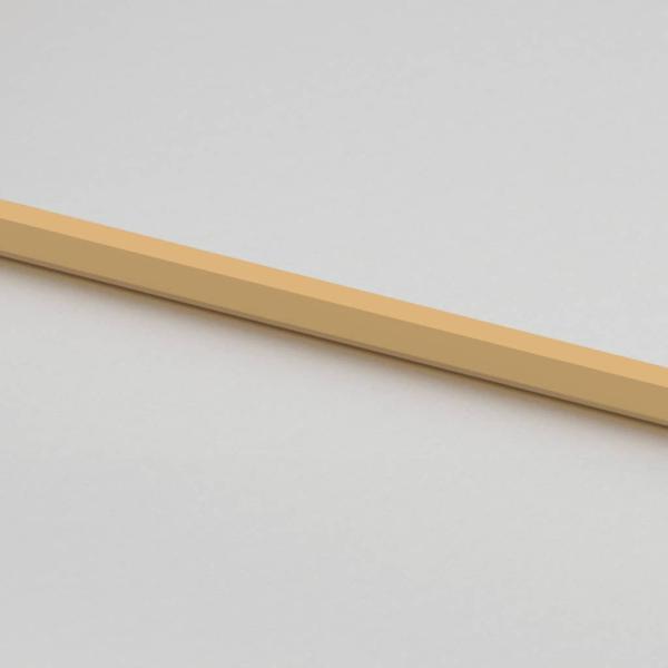 Innentür Schlank Golden 83x201,5 cm Hartglas und Aluminium
