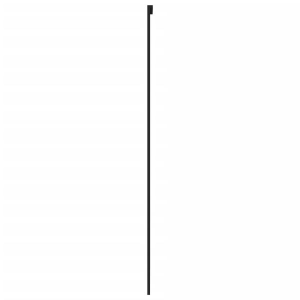 Schiebetür Schwarz 76x205 cm Hartglas und Aluminium