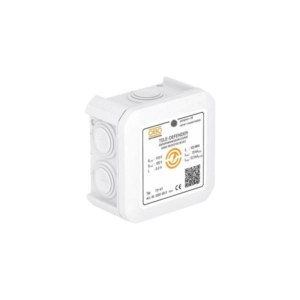 ARDEBO.de OBO Bettermann TD-4/I Überspannungsschutzgerät für TK-Anlagen, 170V, Typ 3, weiß (5081690)