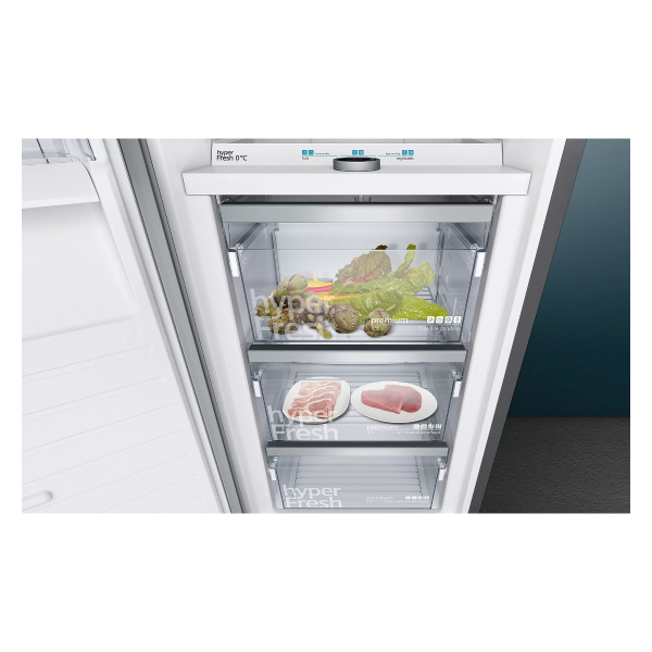 Siemens KS36FPXCP iQ700 Standkühlschrank, 60cm breit, 309L, no Frost, LED-Licht, superCooling, schwarz