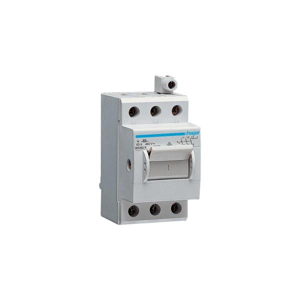 ARDEBO.de Hager SH363K Kompaktschalter 63A 3 Schließer 400V AC mit Zusatzklemme 2,5PLE