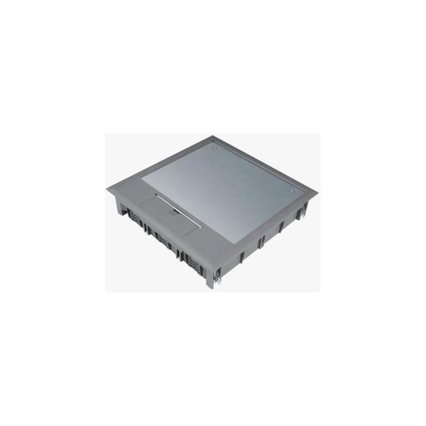 ARDEBO.de Hager VQ12057011 Versorgungseinheit Q12 244x244 mm für 5 mm Bodenbelag aus Polyamid eisengrau