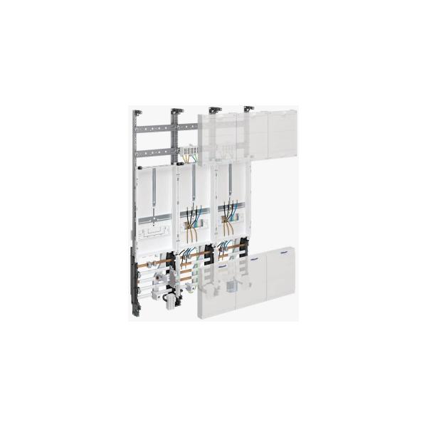 ARDEBO.de Hager ZL32U2N Komplettfeld, univers Z, 1050 mm, 2 Zählerplätze/SG, 3-feldig, Ausführung Bayern