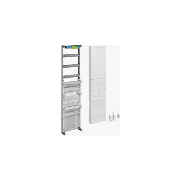 ARDEBO.de Hager ZU37VT3APZ2 Verteilerfeld, univers Z, Höhe 1050 mm, 3-reihig, 1-feldig, m. RfZ u. APZ unten