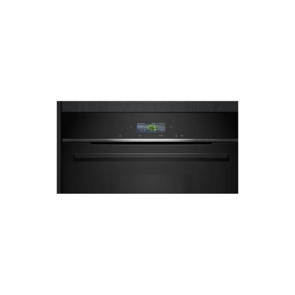 Siemens CD714GXB1 iQ700 Einbau-Kompaktdampfgarer, 59,4 cm breit, 38 L, Wassertank, TFT Touchdisplay, Home Connect, schwarz
