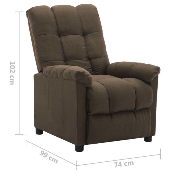 Relaxsessel Braun Stoff