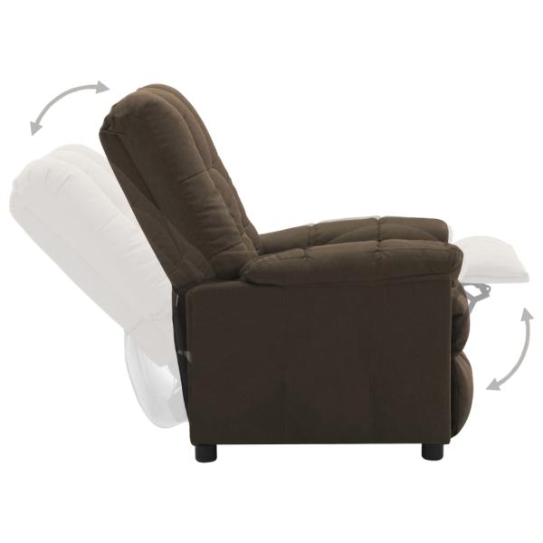 Relaxsessel Braun Stoff