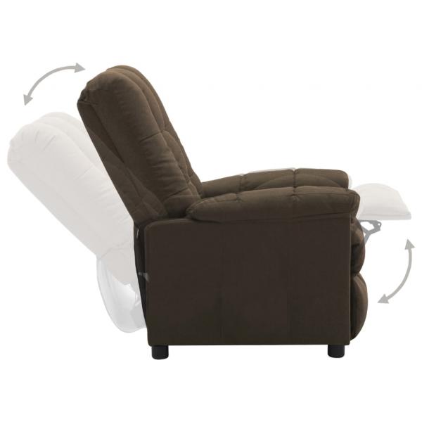 Relaxsessel Braun Stoff