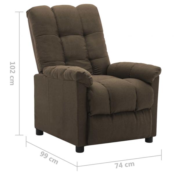 Relaxsessel Braun Stoff