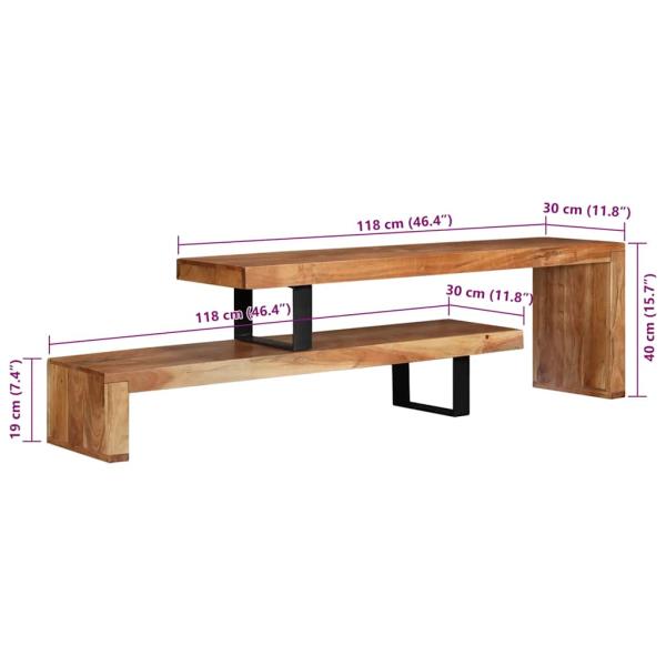TV-Schrank Massivholz Akazie