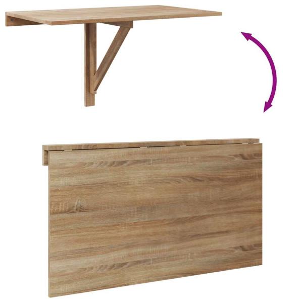 Wandklapptisch Eiche 100x60 cm