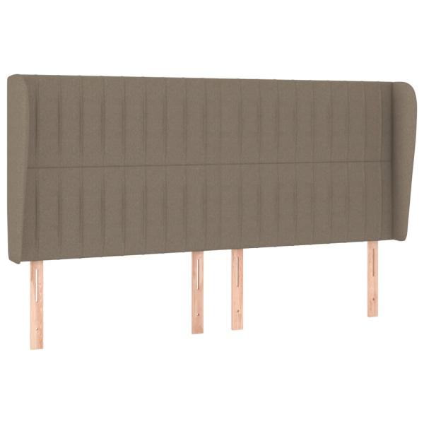 Boxspringbett mit Matratze Taupe 180x200 cm Stoff