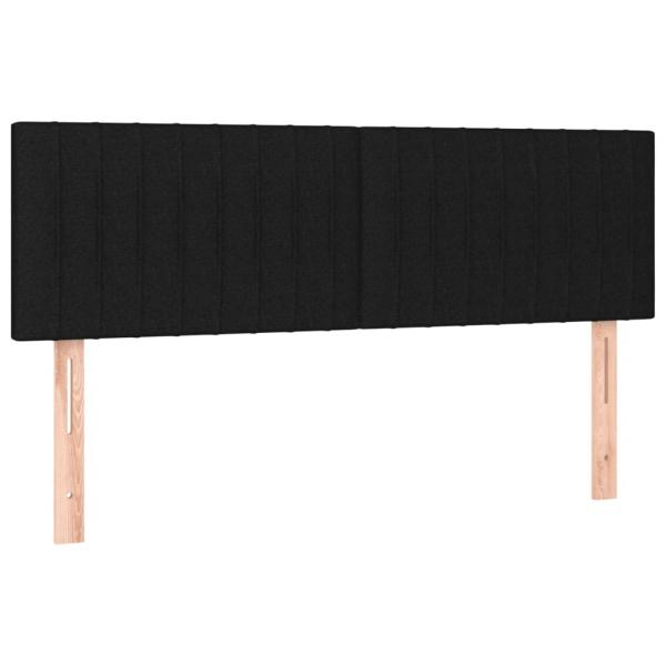Boxspringbett mit Matratze Schwarz 140x190 cm Stoff