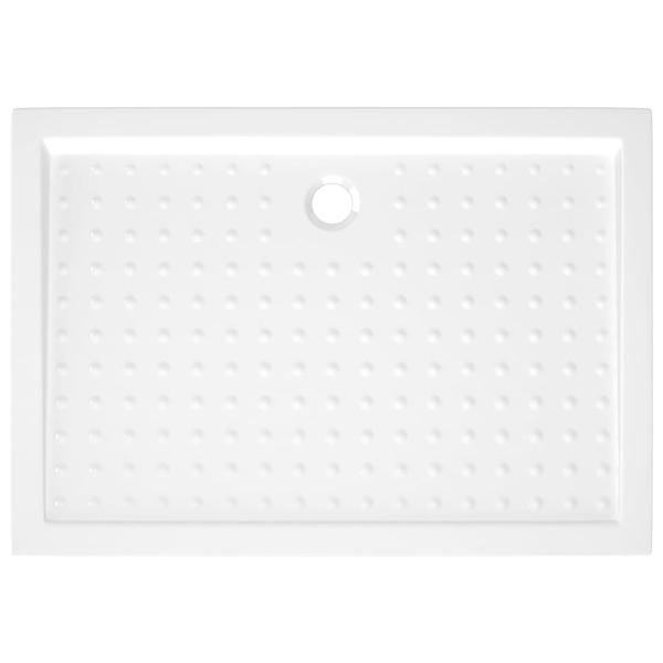 Duschwanne Anti-Rutsch Weiß 70x100x4 cm ABS