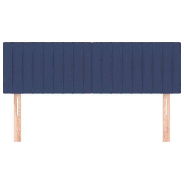 Kopfteile 2 Stk. Blau 72x5x78/88 cm Stoff