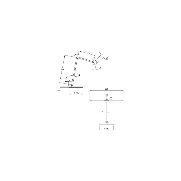 Fabas Luce Beba Tischleuchte, LED, anthrazit (3775-30-282)