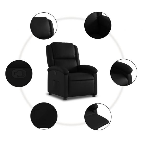 Relaxsessel Schwarz Kunstleder