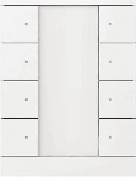 ARDEBO.de Busch-Jaeger SB/U8.0.11-84 Bedienelement, 8-fach, Installationsbus KNX, Busch-Tenton, studioweiß (2CKA006330A0013)