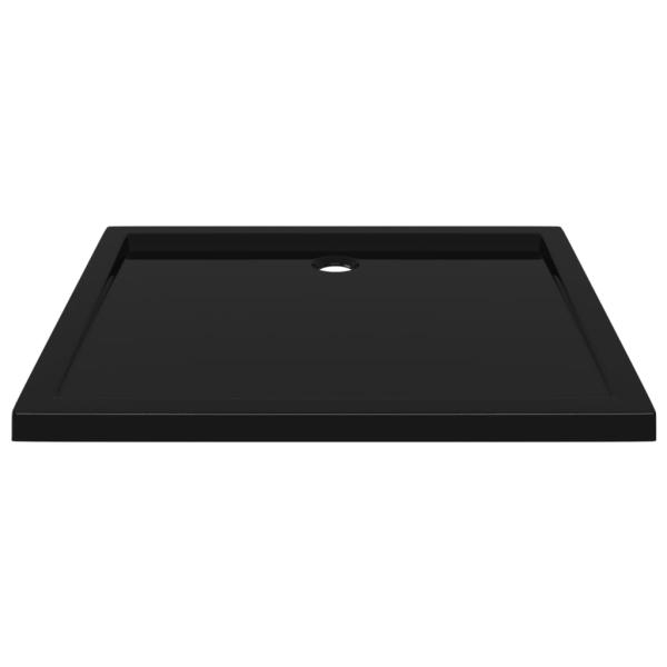 Duschtasse ABS Rechteckig Schwarz 80x90 cm