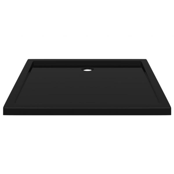 Duschtasse ABS Rechteckig Schwarz 80x90 cm