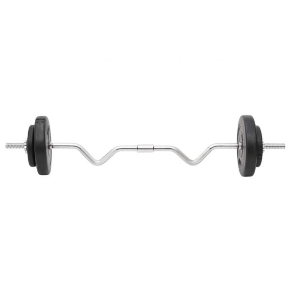 Langhantel und Kurzhantel mit Gewichten 60 kg 