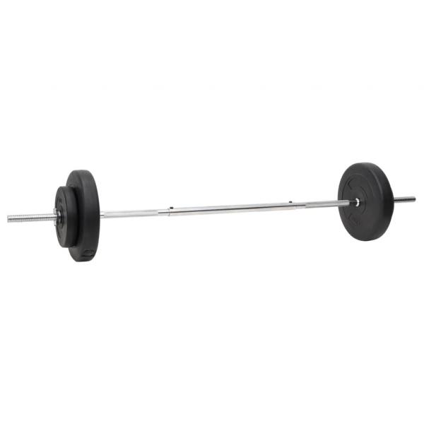 Langhantel und Kurzhantel mit Gewichten 60 kg 