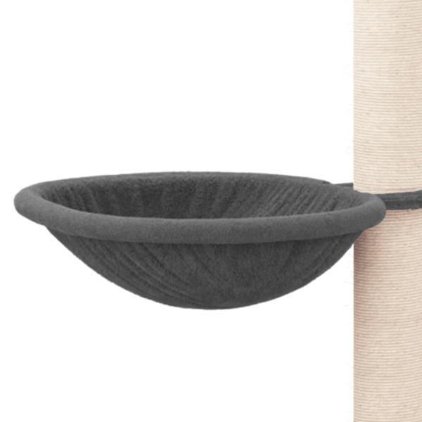 Kratzbaum mit Sisal-Kratzsäulen Dunkelgrau 94,5 cm