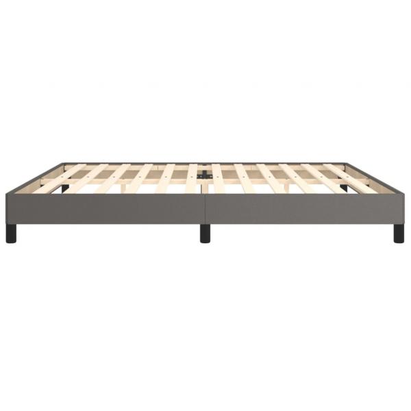 Bettgestell Grau 200x200 cm Kunstleder
