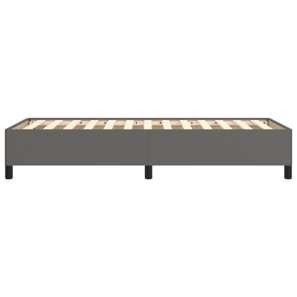 Bettgestell Grau 80x200 cm Kunstleder