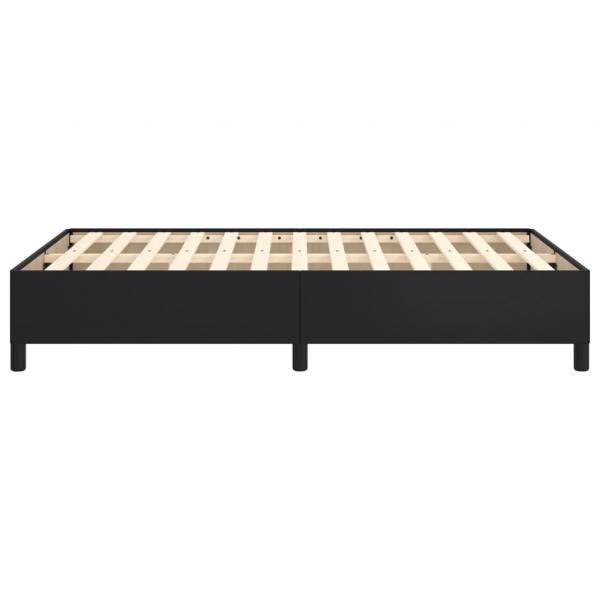 Bettgestell Schwarz 120x200 cm Kunstleder