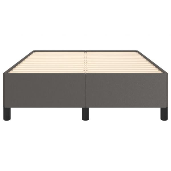 Bettgestell Grau 120x200 cm Kunstleder