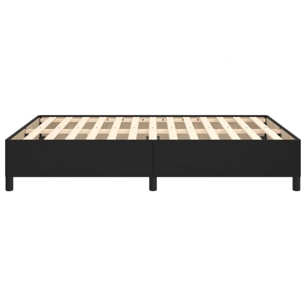 Bettgestell Schwarz 140x200 cm Kunstleder