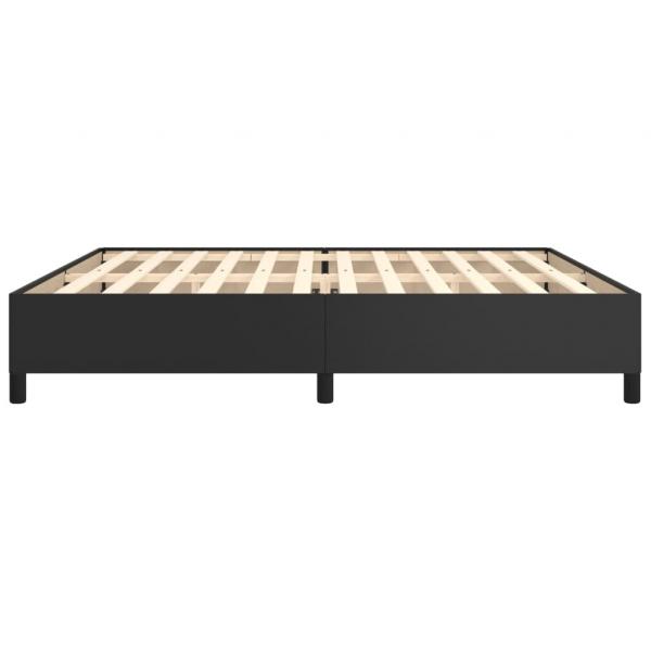 Bettgestell Schwarz 200x200 cm Kunstleder