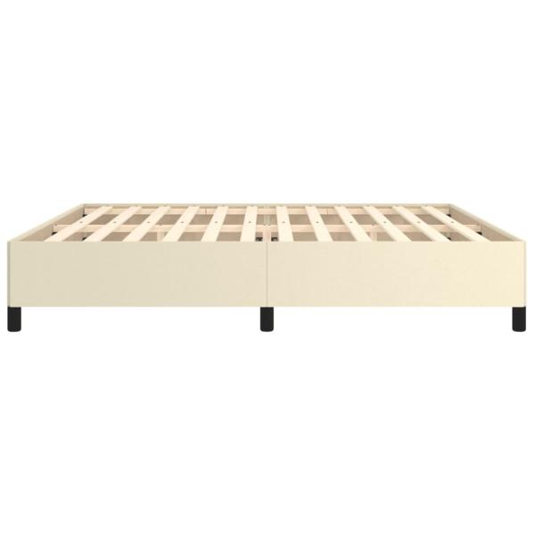 Bettgestell Creme 200x200 cm Kunstleder