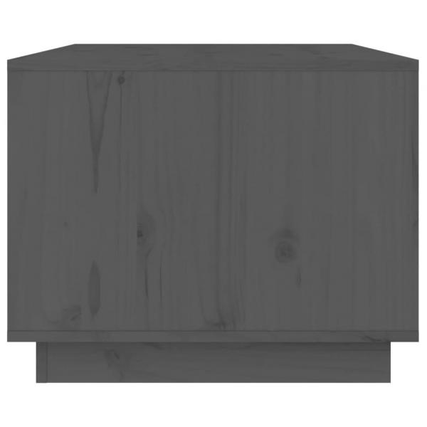 Couchtisch Grau 80x50x40 cm Massivholz Kiefer
